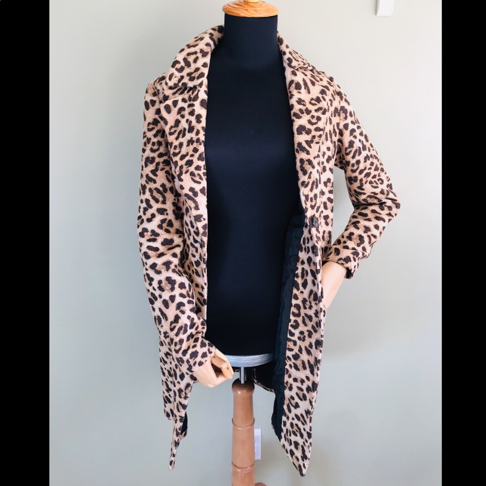 Noisy May - Leopard Structured Coat